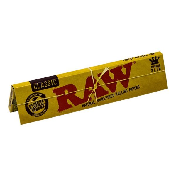 RAW Classic King Size Slim Rolling Papers (32 Leaves in Pack) - Image 4