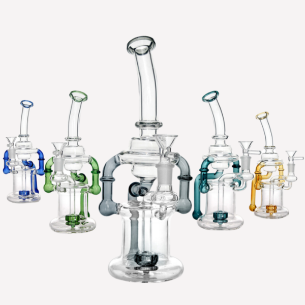 Curvy Dab Rig Shower Head Perc 11"